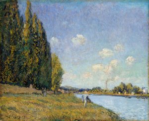 1879年のビランクールのセーヌ川 作： Alfred Sisley